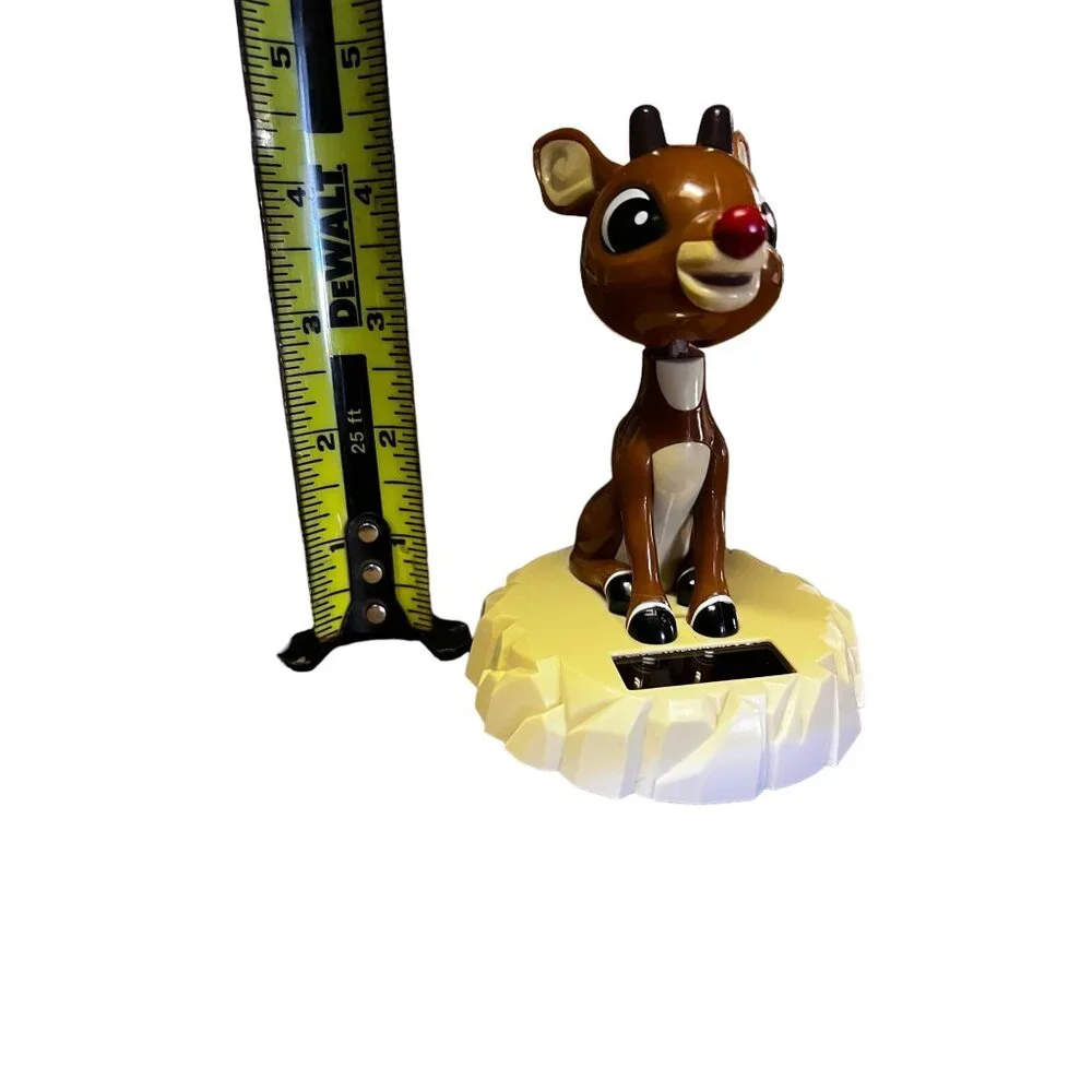 Rudolph Reindeer Nodding Head Solar Activated Figure